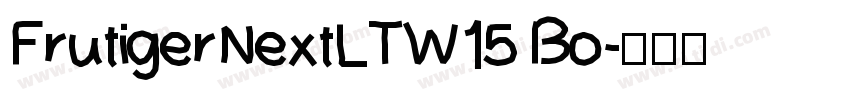 FrutigerNextLTW15 Bo字体转换